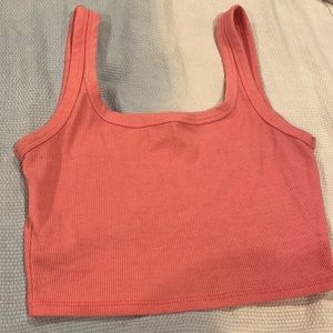 SHEIN Pink Crop Tank Top